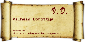Vilheim Dorottya névjegykártya